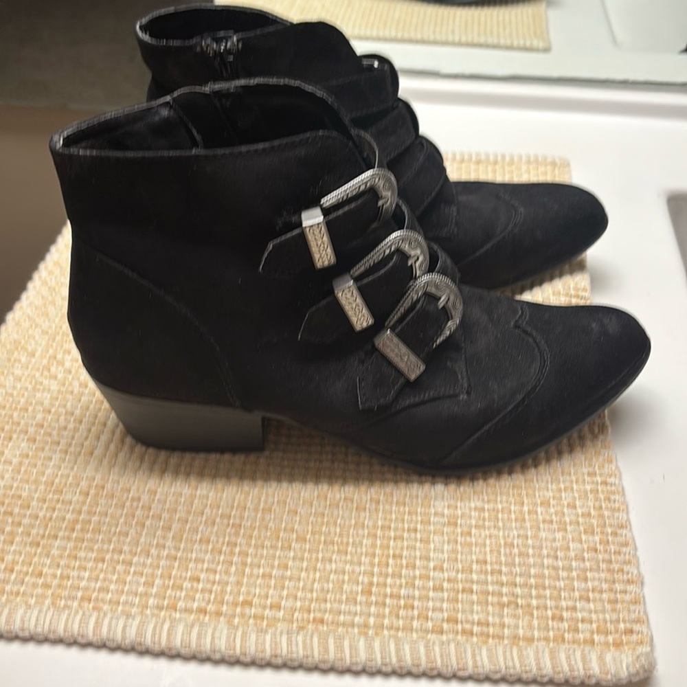 Black Suede Ankle Boots